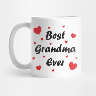 Best grandma ever heart doodle hand drawn design Mug